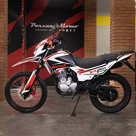 Мотоцикл эндуро ROCKOT ZR250 (белый/красный, 21/18, ЭПТС)