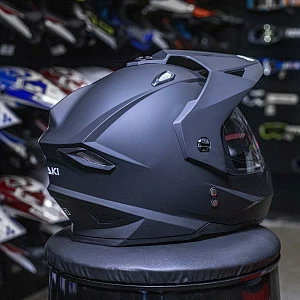 Шлем мотард ATAKI JK802 Solid (черн мат, M)